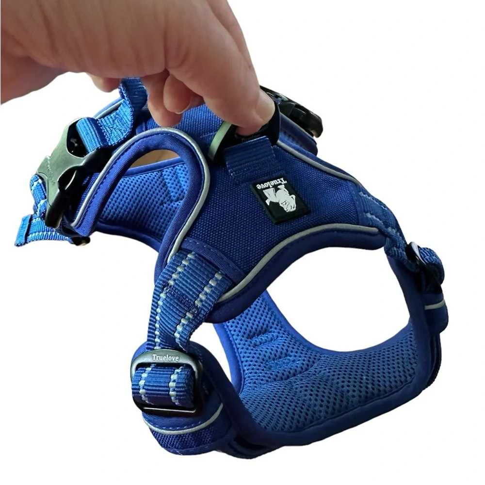 Truelove Dog Harness Bright Blue Fully Adjustable Sz M